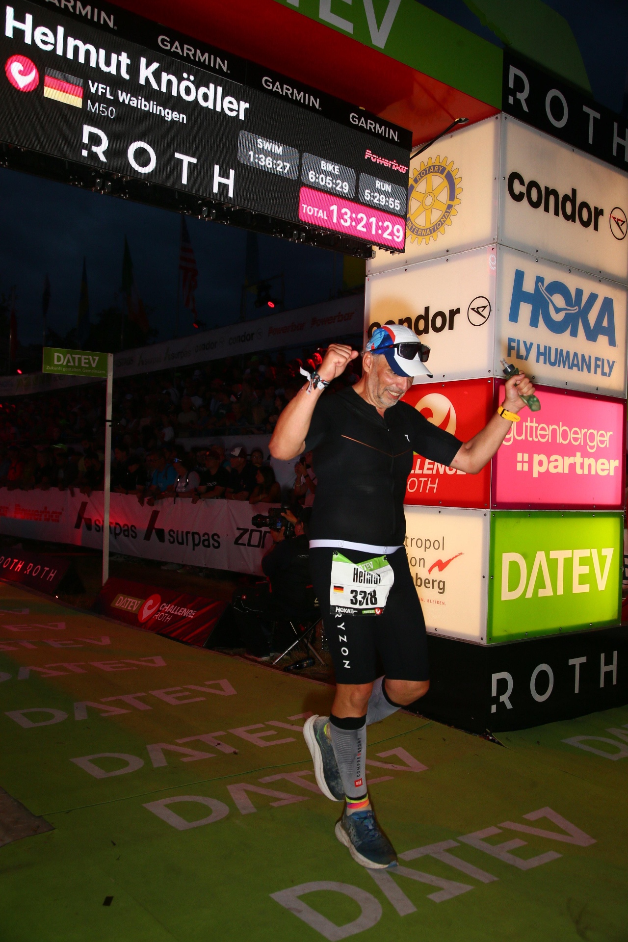 Zieleinlauf bei der Challenge Roth